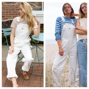 Marea Women's White Denim Overalls